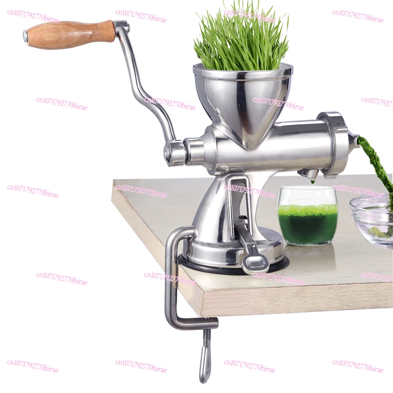 

Manual Juicer 304 Stainless Steel Hand Crank Fruit and Vegetable Wheatgrass Household Orange and Ginger Juicer