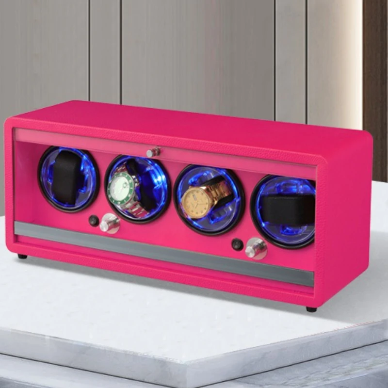 

Автоматическая намотка часов, бесшумные антимагнитные намоточные устройства для часов, роскошные кожаные механические намоточные устройства для часов, органайзер, светодиодная лампа