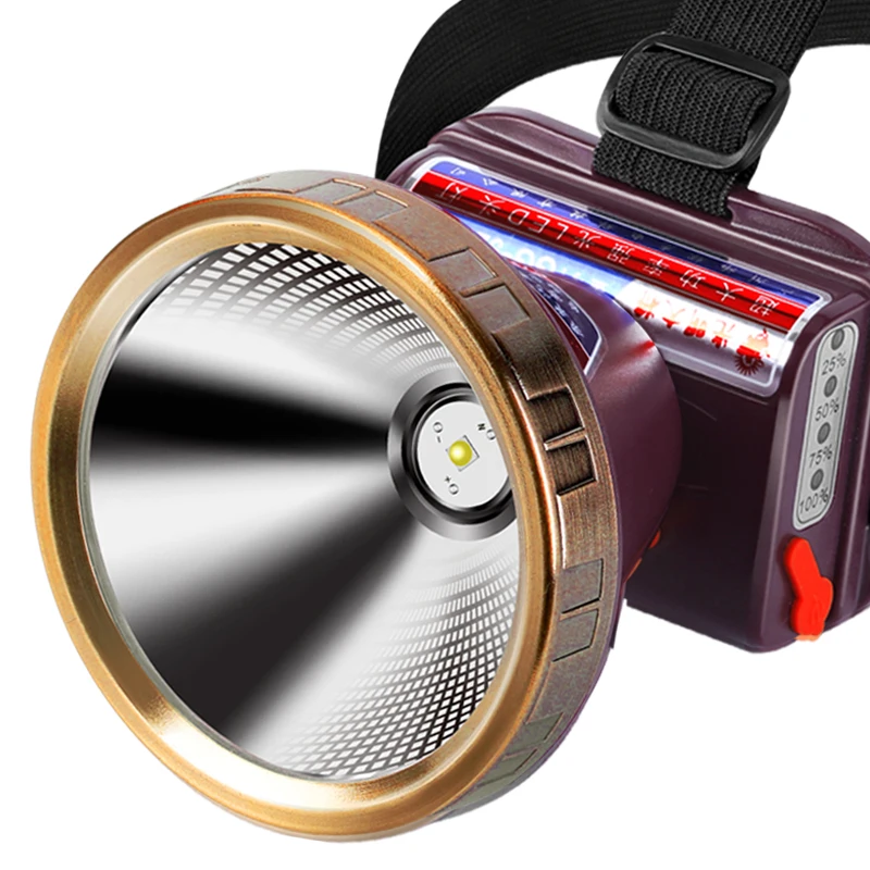 

Inductive Headlights, Strong Light Charging, Super Bright Head Mounted Long-range Miner's Lamp