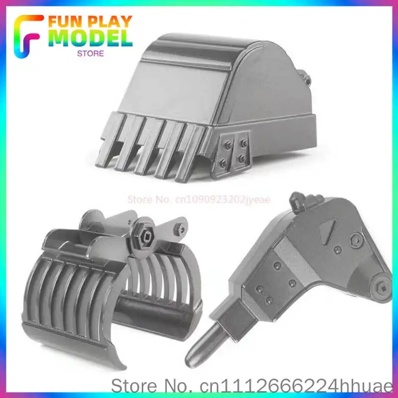 Remote Control Car Accessories: 550/593/594/580/650/671 Alloy Wood Grabber Excavator Bucket Demolition Head Plastic Ball Grabber