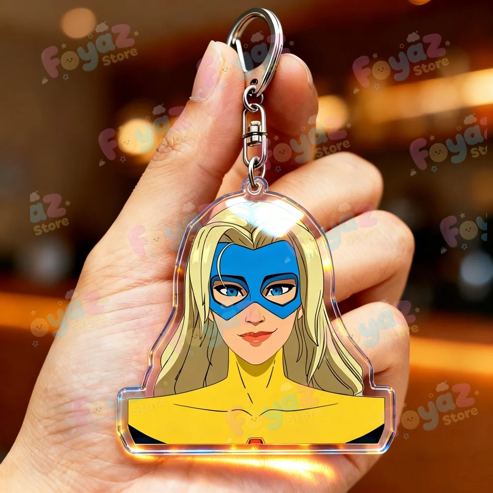 سلسلة مفاتيح للعبة للإكسسوارات Mecha Man Blonde Blazer Robert Robertson Keyring Jewelry إرسال هدايا لمحبي الألعاب #5