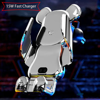 Wireless Car Mobile Phone Holder Support 15W Wireless Fast Charging Holder Stand In Car Cell Phone Holder Auto Acessories