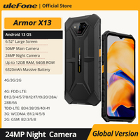 Ulefone Armor X13 Up to 12GB+64G Android 13， 6320mAh 50MP 6.52\