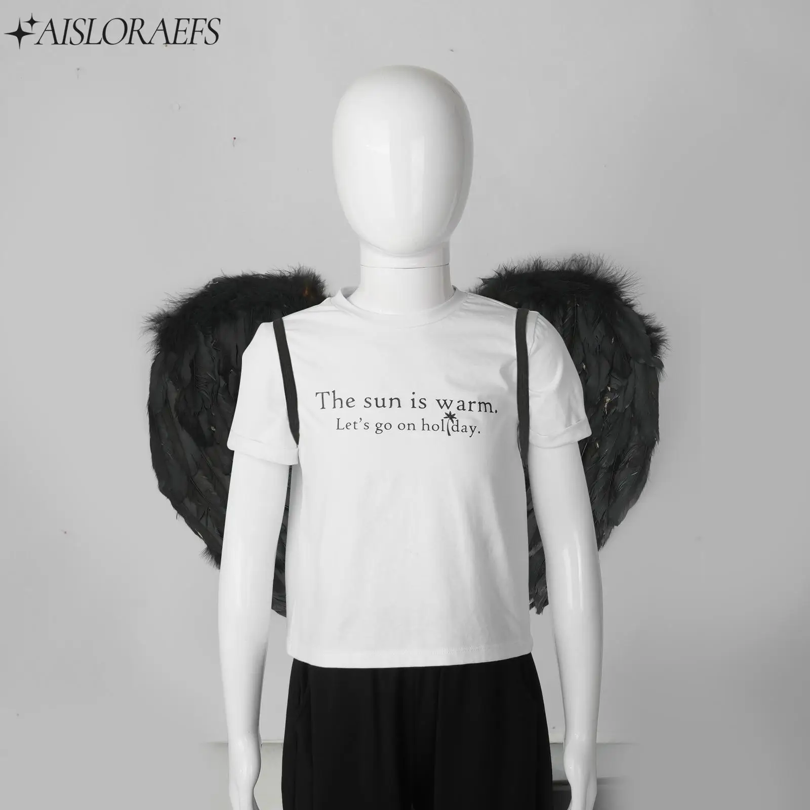 

Kids Adults Feather Fairy Elastic Band Solid Color Angel Wings for Halloween Christmas Props Fancy Dress-up Cosplay Costume