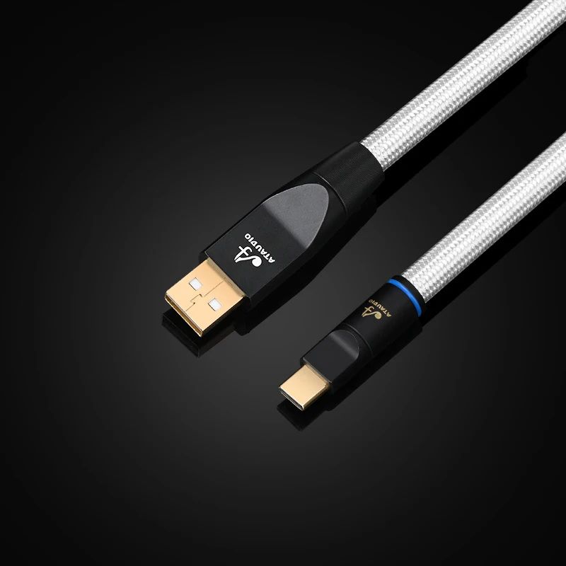 ATAUDIO Hifi USB Kabel DAC A-B C-B C-C Digital AB Audio A zu B high-end-Typ A zu typ B Hifi usb otg rollenmaschinenlinie typc Kabel 6