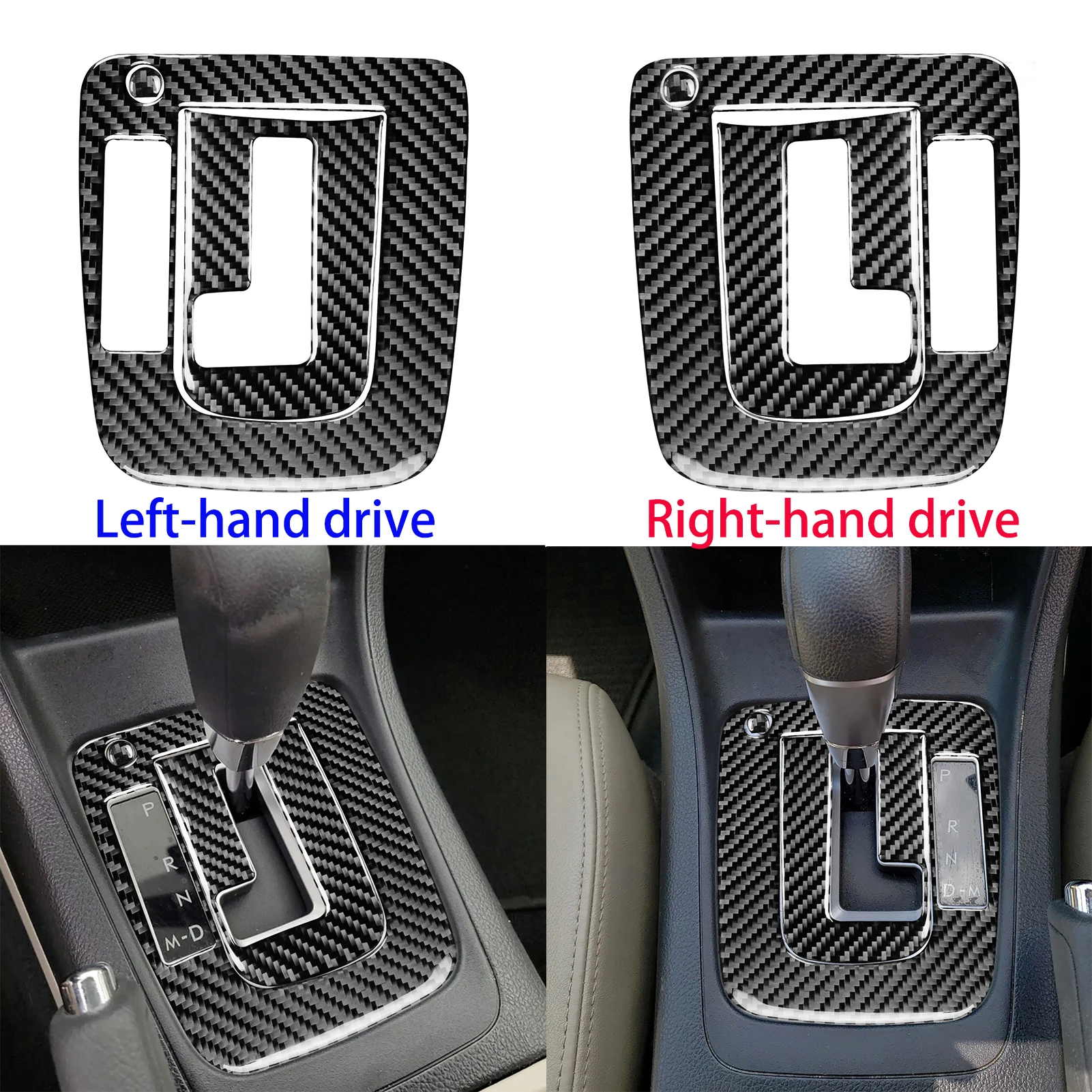 For Subaru Impreza 2012-2016 For XV Crosstrek 2013-2017 Car Carbon Fiber Interior Gear Shift Panel Set Accessories Trim Sticker