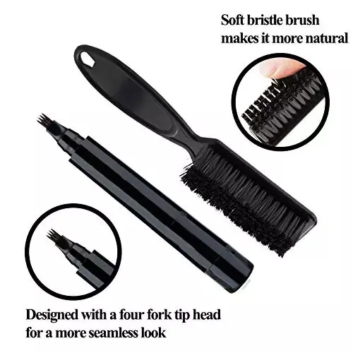 Waterproof Beard Pen Men Whisker Pencil Filler Pencil Brush Moustache Coloring Coverage Enhancer Mustache Repair Shape Filling