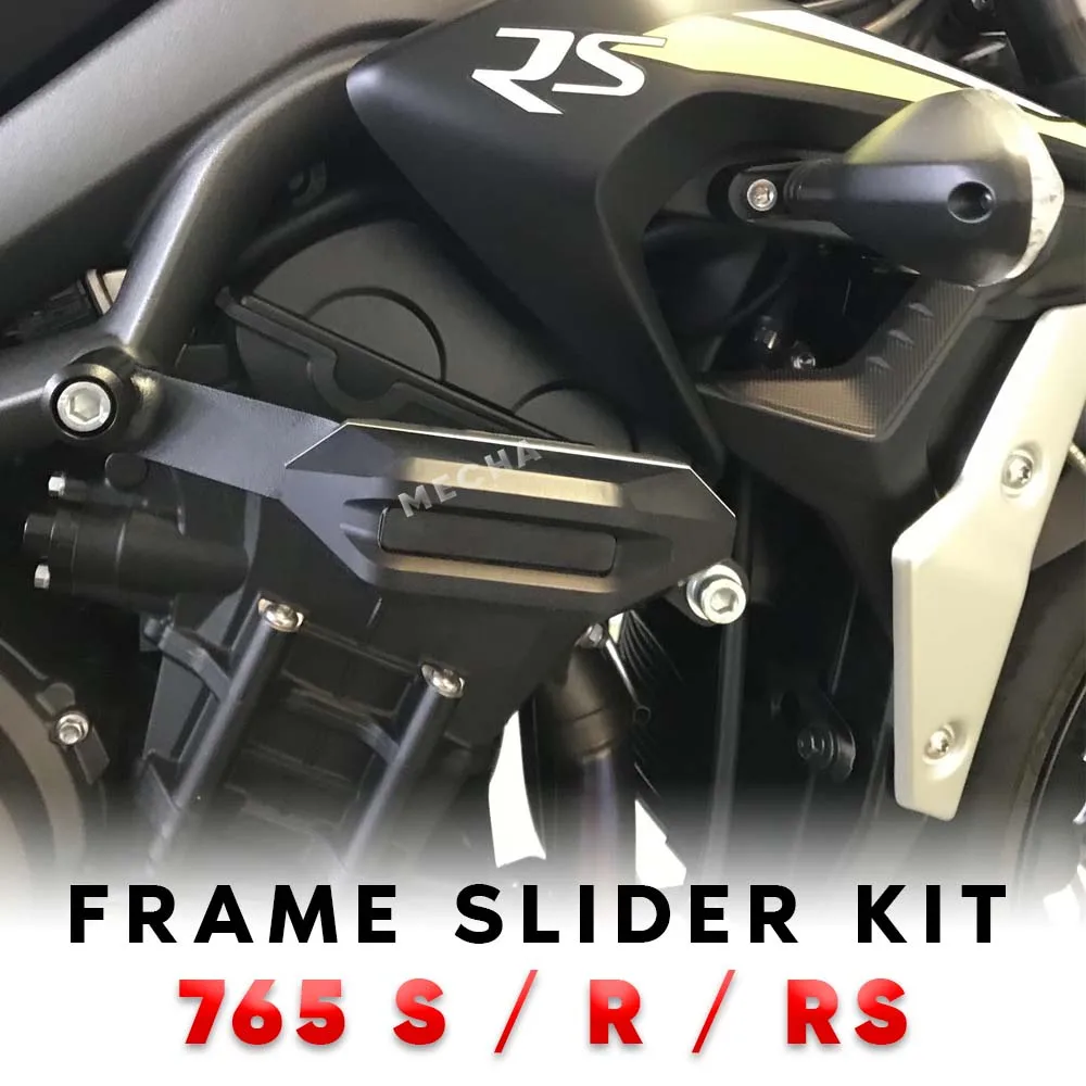 

Frame Slider Kit Motorcycle Engine Guard Anti Crash Falling Protector Cover For Street Triple 765S 765R 765RS RS765 675Rx 675R