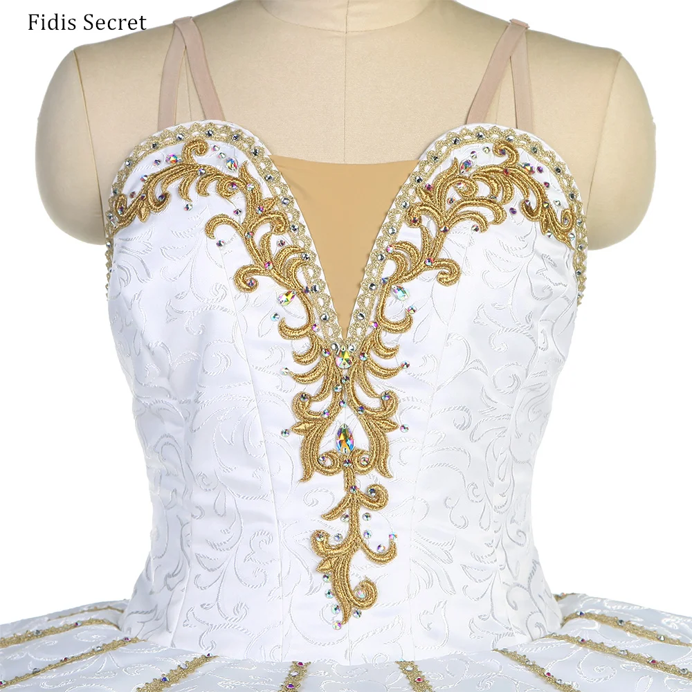 

Children Swan Lake White Classical Pancake Ballet Tutu Clothes Girls Ballerina YAGP Dance Competition Professional Stage Costume