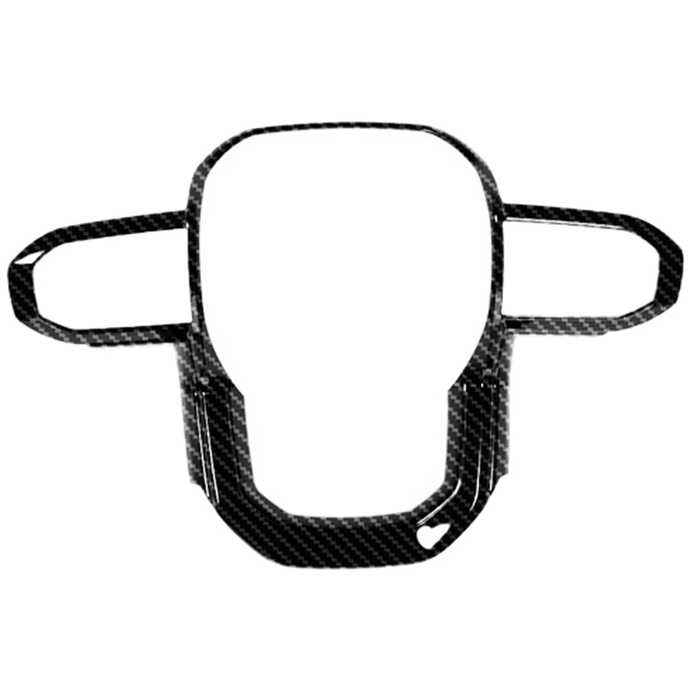 زر لهجة عجلة القيادة تقليم ديكور السيارة الداخلي مادة ABS سهلة التركيب تركيب سريع مقاومة للاهتراء