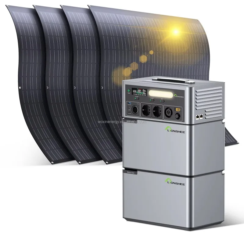 2500W Solar Energy Storage System, 1kwh 2kwh Expandable Capacity, Complete Portable Power Station for Camping Backup Use