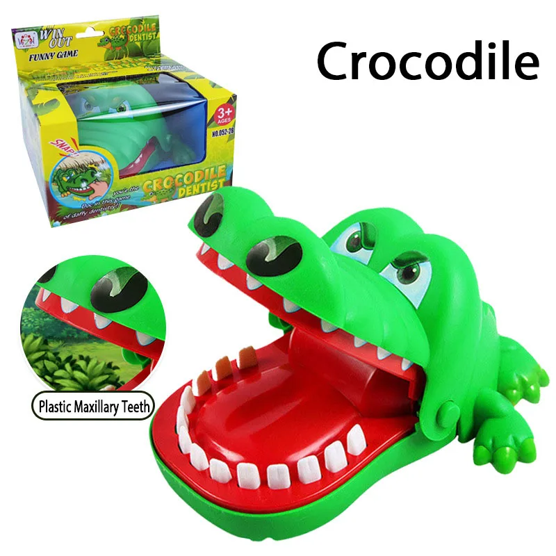 Crocodile Bite Finger Toy Electric Shark Extract Tooth Family Games Vicious Dog Biting Hand Toy Mouse Children Spoof Props