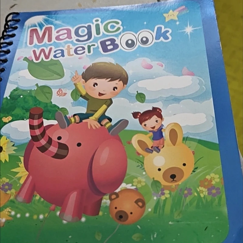 

Creative Kids Water Drawing Book Reusable Design Painting Interest Portable Travel Toy Holiday Christmas Gift