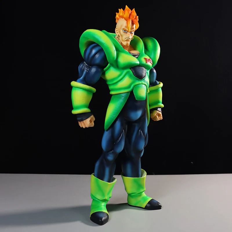 

41cm Anime Dragon Ball Android #16 Action Figure Statue Pvc Collection Doll Super Saiyan Gk Figurine Trendy Model Doll Toy