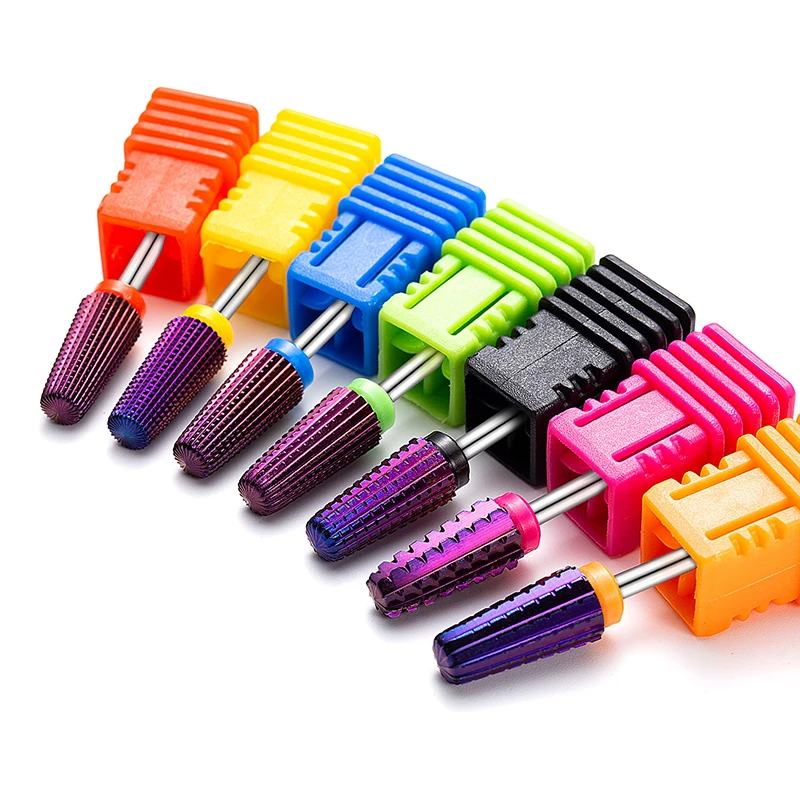 مثقاب مسمار مخروطي من كربيد التنغستن ، ملفات دوارة كهربائية مانيكير ، رأس طحن الحفر 5 في 1 ، أداة رسم الأظافر ، حصى 4XC-XXF ،" #6