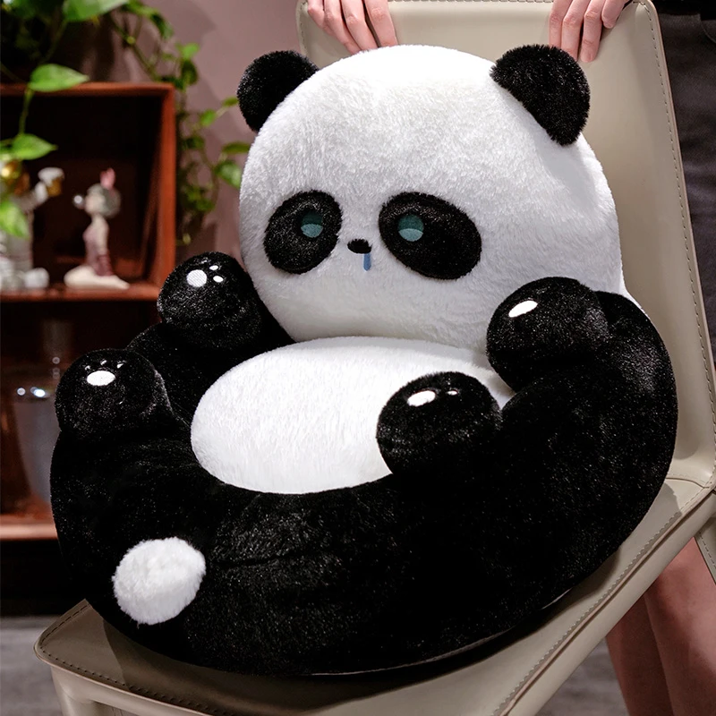 Cartoon China Panda Sitting Cushion Office Chairs Seat Cushion Tatami Bedroom Floor Cushion Lazy Sofa Seat Decorative Pillow