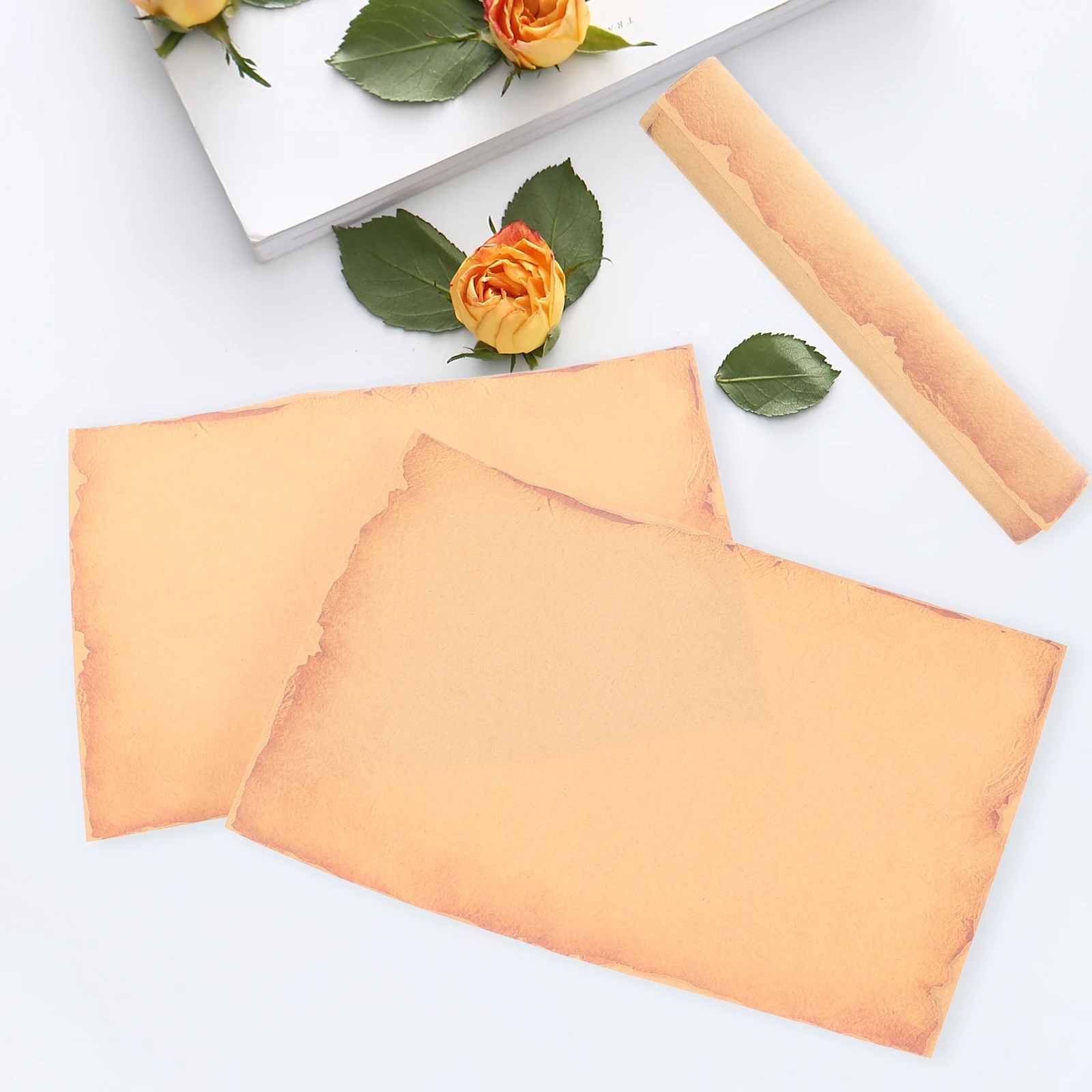 

8 Sheets Retro Letter Paper Vintage A5 Writing Decorative Printer Paper for Letters Creative Pattern Stationery