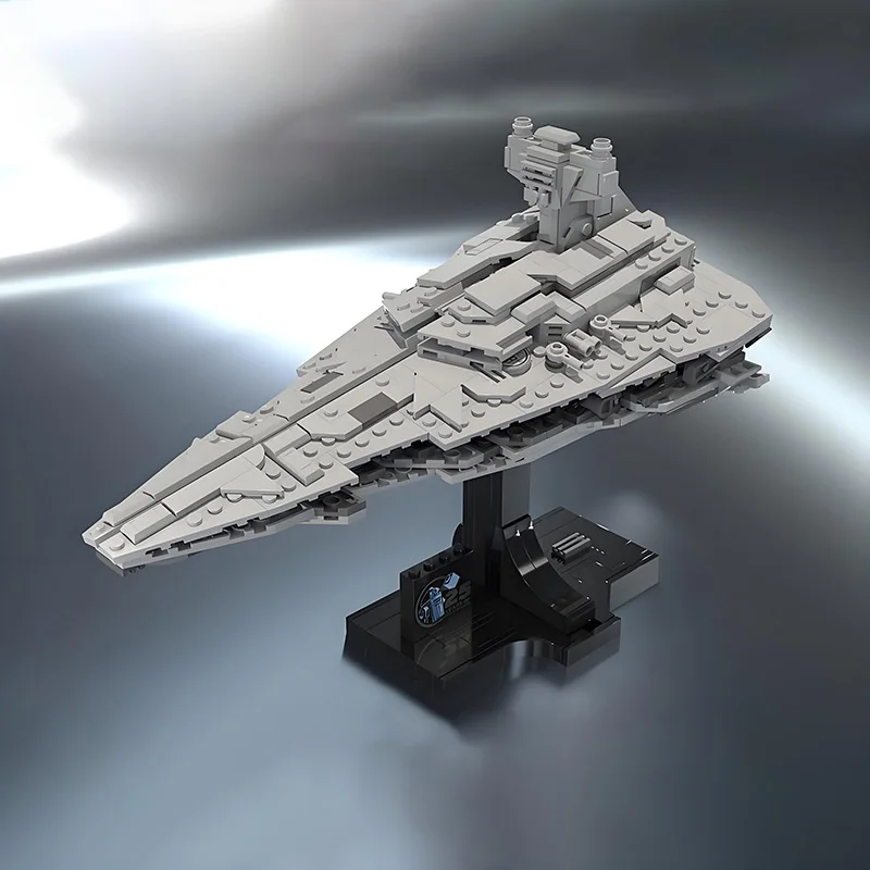 سلسلة سفينة الفضاء MOC الجديدة الطلب الأول ميدي مقياس StarDestroyer اللبنات نموذج لتقوم بها بنفسك الطوب تجميع السفينة الفضائية اللعب هدية