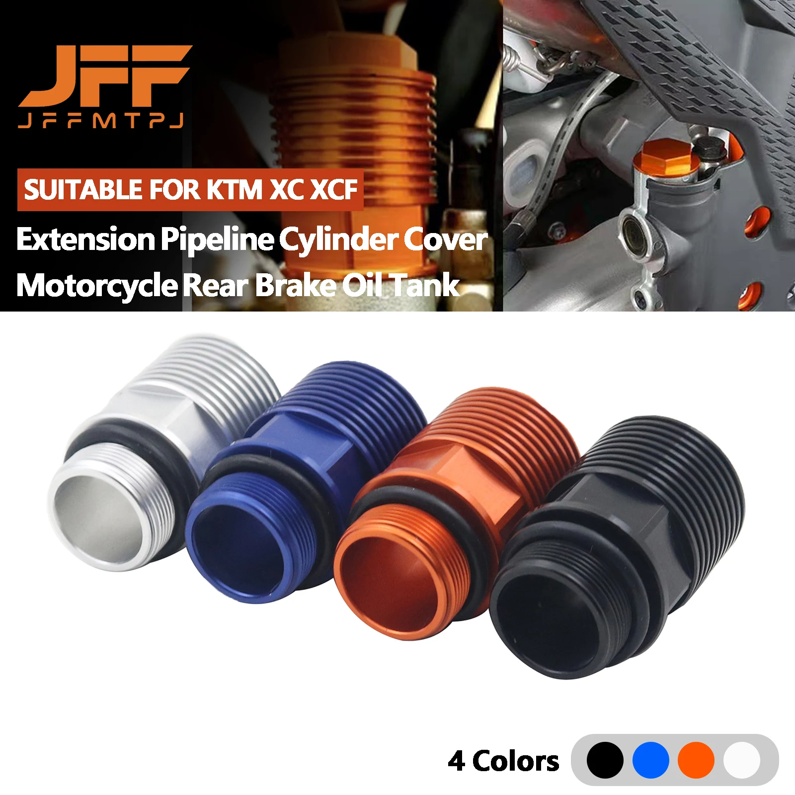 Motorcycle Rear Brake Reservoir Extension Fluid Cylinder Cap For KTM XC XCF SX SXF XCW XCFW EXC EXCF TPI Six Days 2004-2022 2023
