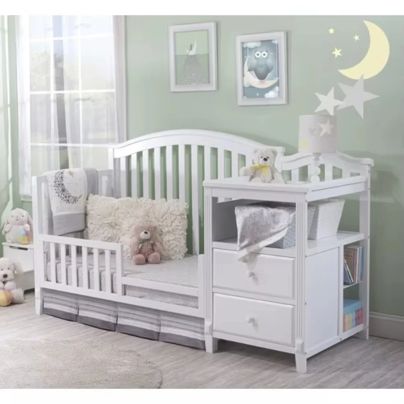 High quality crib solid wood multi-function crib solid wood bed