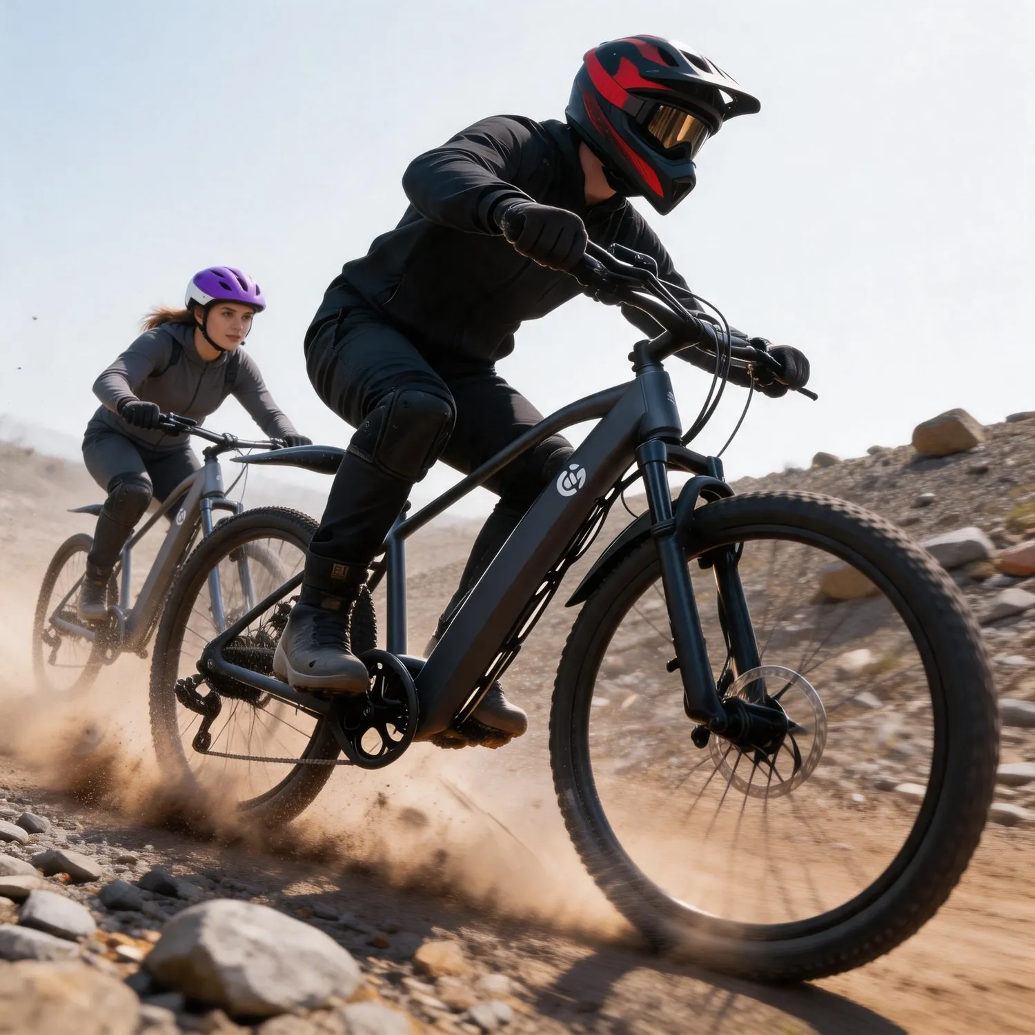 Reliable Daily Commuter 26 Inch Off Road Electric Bike 500W Brushless Motor Max 70KM Long Range Top Speed 20MPH 30° Climbing Capacity Pedal Assist Mode 7-Speed Gear Full Shock Frame, Weekend Leisure US Warehouse Fast Shipping