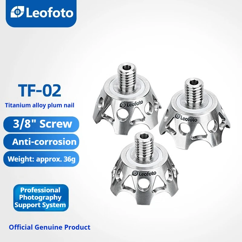 

Leofoto TF-02 Titanium Alloy Corrosion-Resistant Flower-Shaped Spikes Tripod Feet Spikes & Accessories