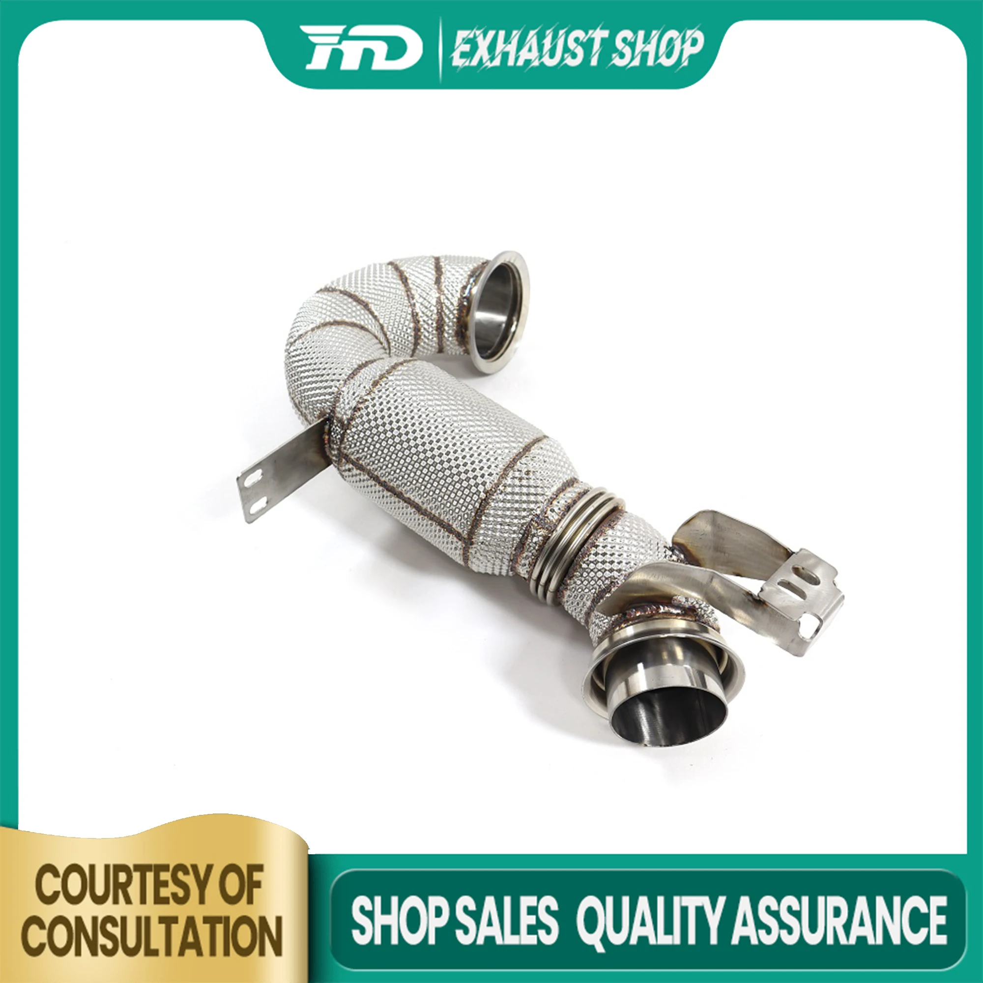 HMD Exhaust Downpipe for Mercedes Benz W213 E53 AMG 3.0T Car Accessories Catalytic Header High Flow Performance