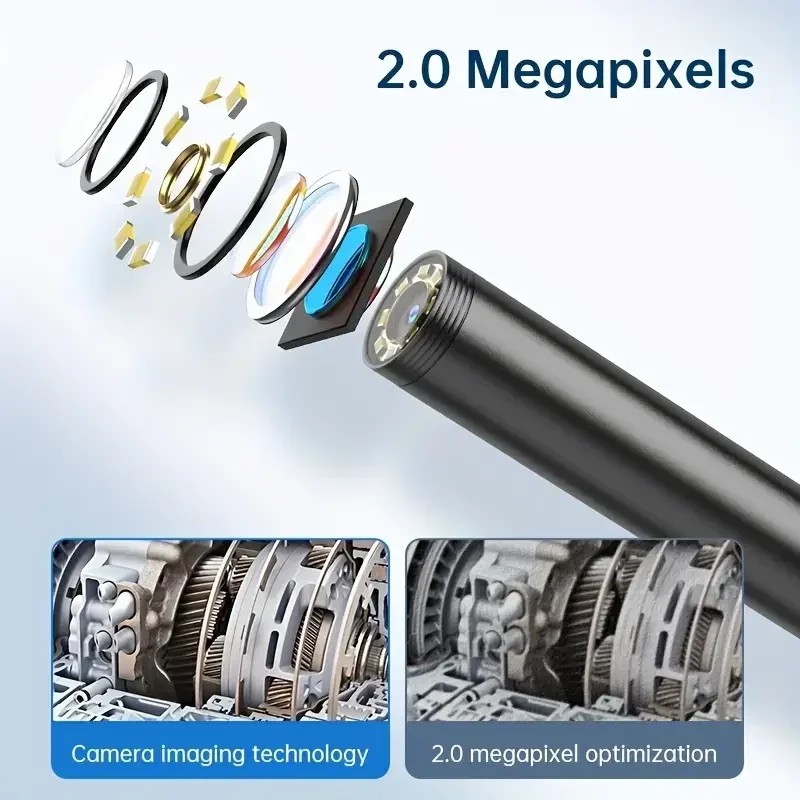 Industrial Camera Borescopes for Mobile Phone Cameras, Pipeline Inspection, Industrial, Auto Repair, Carbon Deposition,