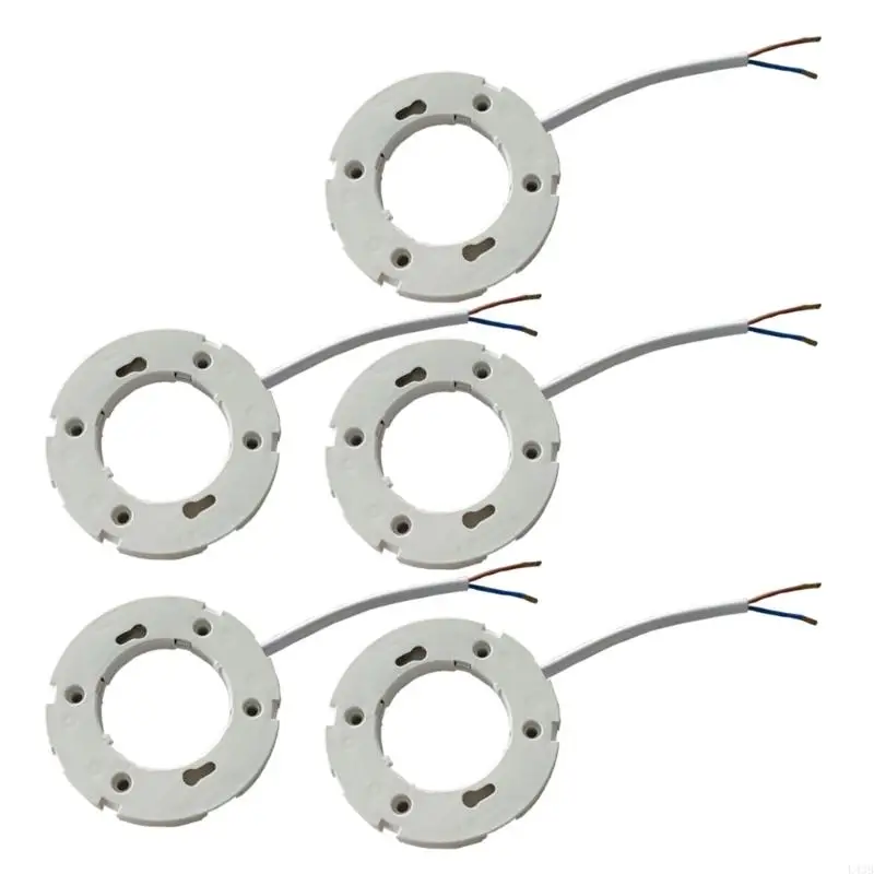 5 ชิ้นที่ยึดโคมไฟฐานไฟพร้อมลวดทนต่ออุณหภูมิสูงสำหรับแสง L43B