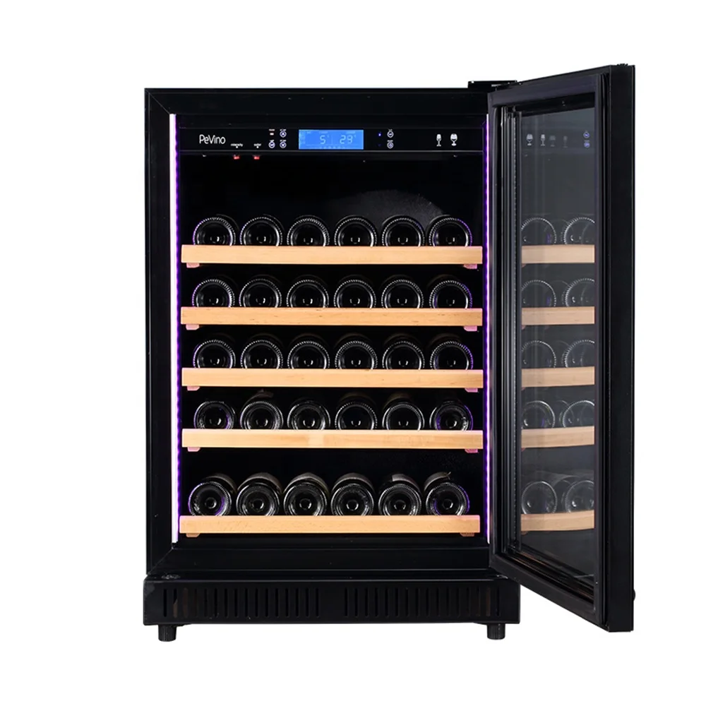 40-46 Bottle Display Wine Bottle Showcase Fridge Freestanding Compressor Wine Cooler