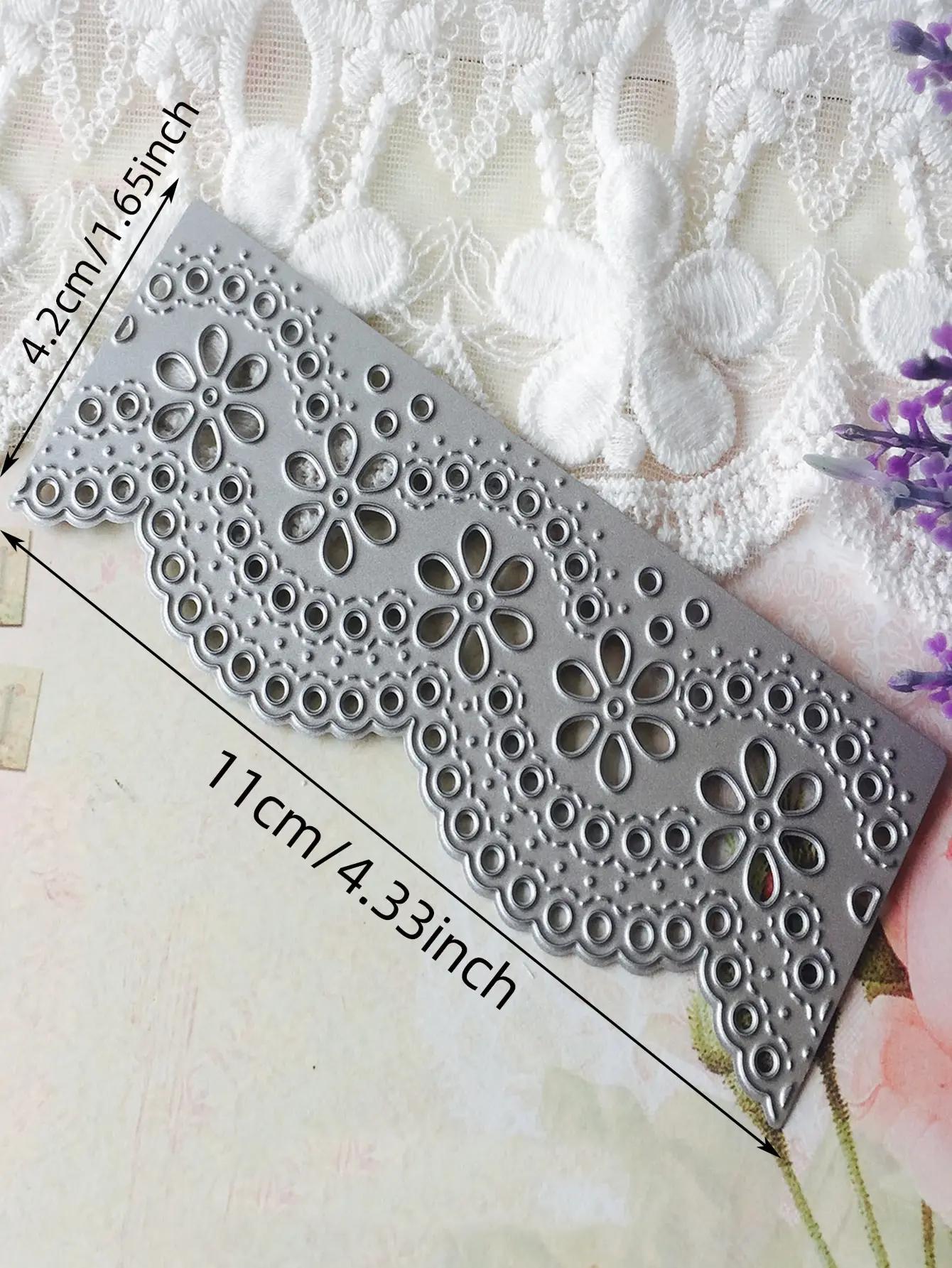 Lace Greeting Card Decoration Cutting Dies for Scrapbooking Die Cuts Stencils Template Making Embossing Paper Craft DIY