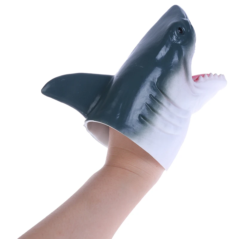 Shark Arm Glove Hand Puppet Toy Soft Rubber Shark Glove Interactive Toy Kids Toys Birthday Party Gift