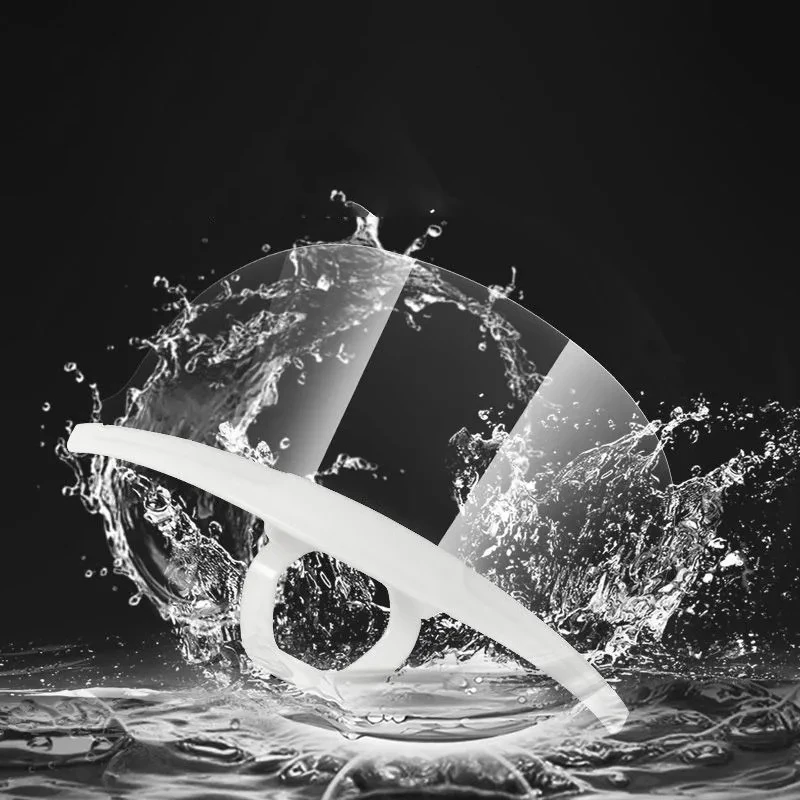 

20PCS Clear Plastic Catering Mask Hotel Beauty Chef Waiter Protective Mask Reusable Visible Splash Proof Mask