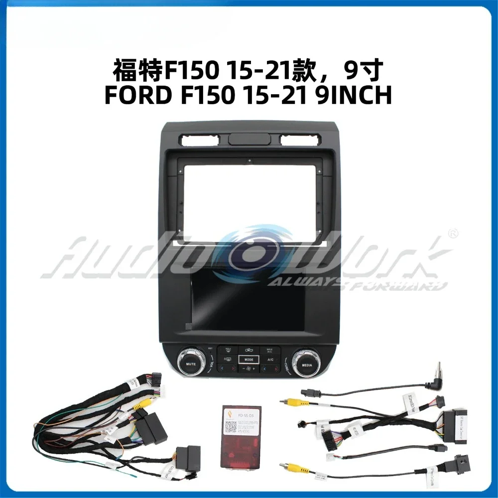 For 2015-2021 FORD F150 9 Inch Car Radio Stereo GPS MP5 Android Player 2 Din Fascias Panel DashBoard Frame Cover