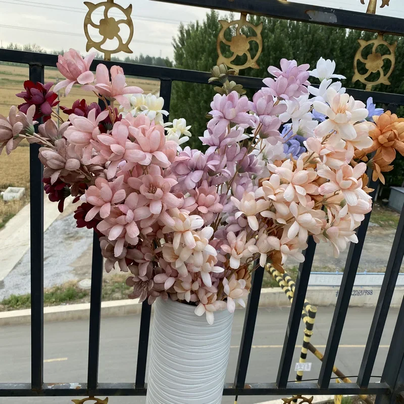 88CM Artificial Pistachio High Branch Wedding Flower Arrangement Decoration Ball Orchid Happiness Flower Wedding Guide