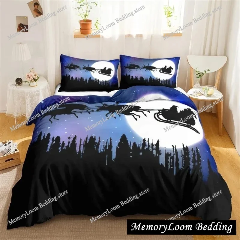 

Duvet Cover Cute Cartoon Dwarf Christmas Series Bedding Set for Kids and Adults Single Double Queen Room Decor Gift