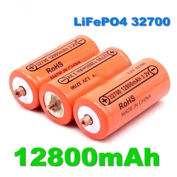 100% Original 32700 12800mAh 3.2V Lifepo4 Rechargeable Battery Professional Lithium Iron Phosphate Power Battery with Screw