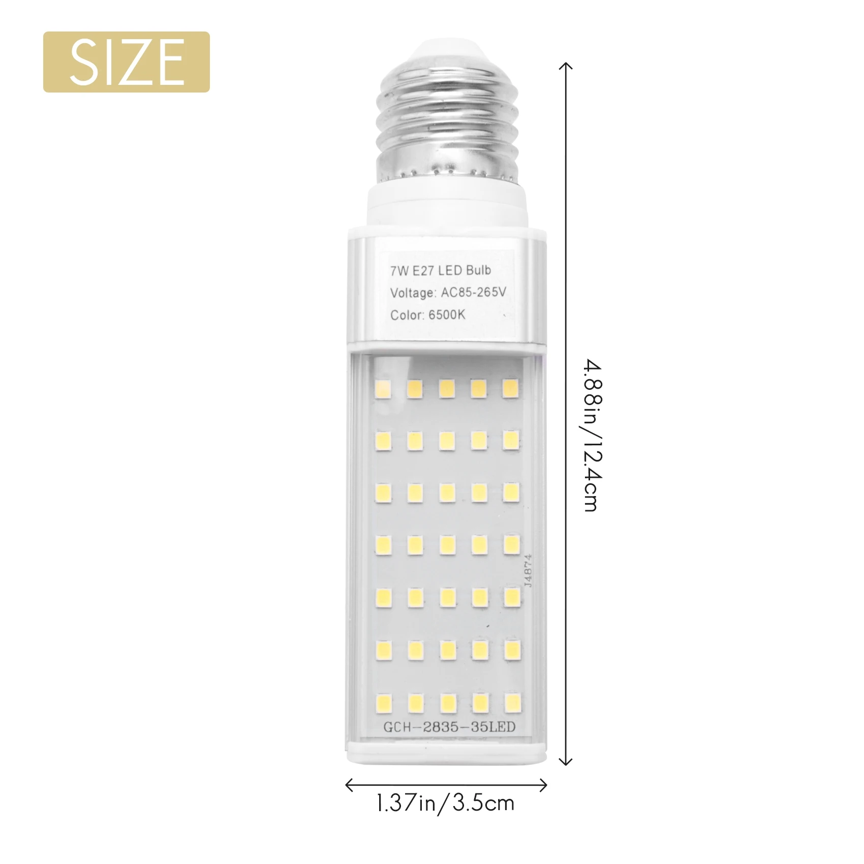 

A25F-Fishpod White Plant Aquarium 7W Grow Light LED Tank Fish Coral Bulb E27 Lamp