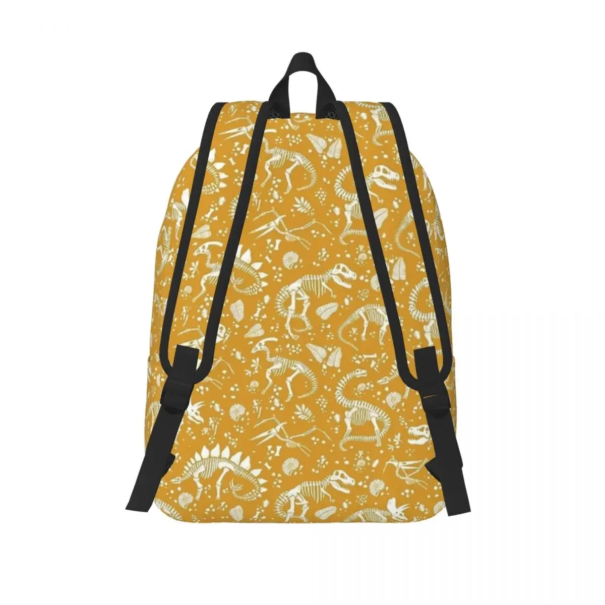 حفريات الديناصورات المنفقة - حقيبة ظهر الخردل للأطفال والطلاب حقيبة كتب مدرسية من القماش حقيبة نهارية لمرحلة ما قبل المدرسة ورياض الأطفال