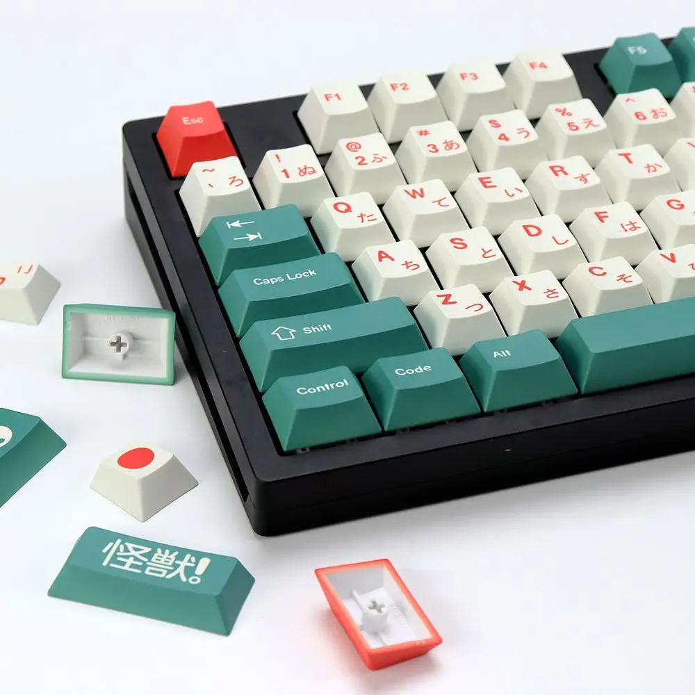 143 Keys GMK Kaiju Keycaps Cherry Profile PBT 5-side Dye Sublimation GMK Clone Keycap For MX Mechanical Gaming Keyboard