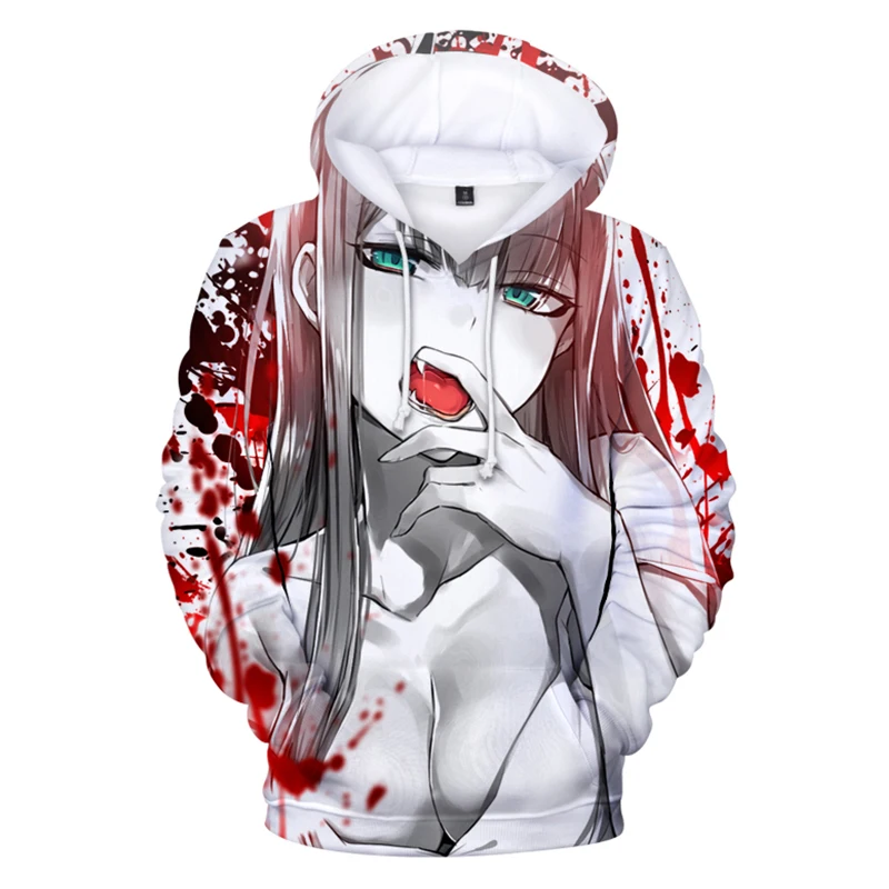 DARLING in the FRANXX 3D Hoodies Anime Zero Two Hoodie Sweatshirts Boys Girls Cute Clothes Men Women Streetwear Cool Pullover