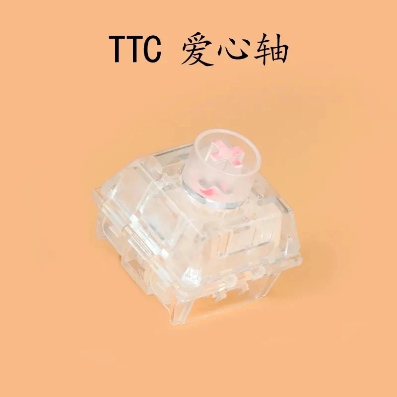 

TTC HEART Switch Linear Plate Mount Transparent RGB switch for mechanical keyboard MX switch 42g 3pin