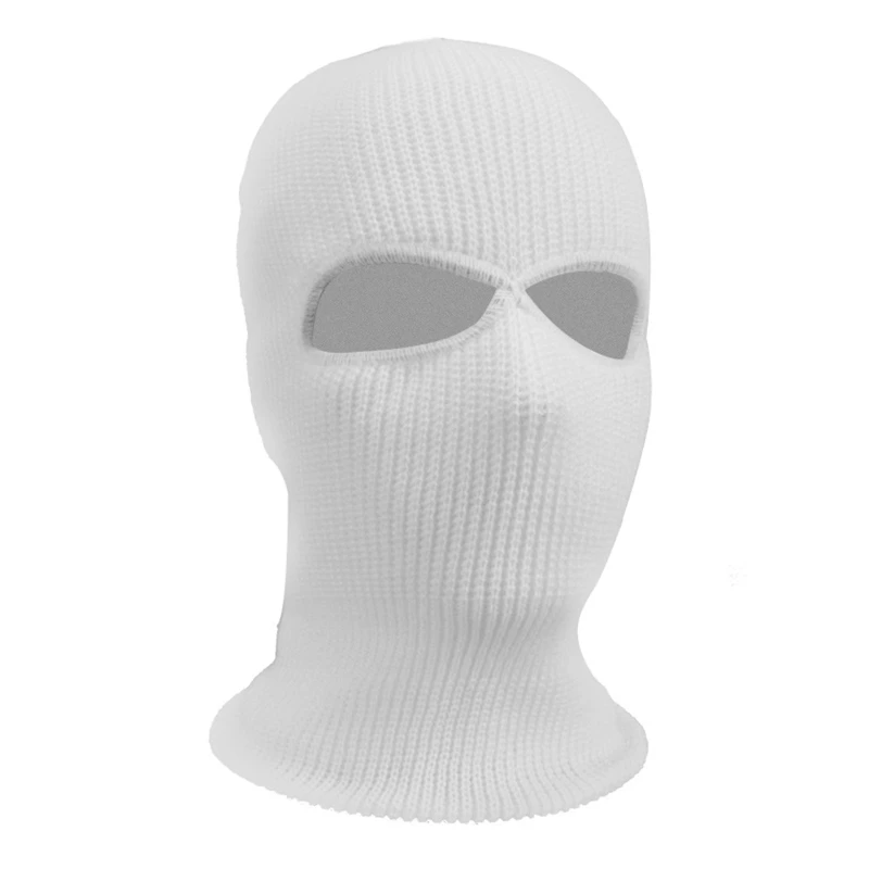 2-Hole Knitted Full Face Cover Hat Balaclava Hood Ski Cycling Winter Warm Mask Drop Shipping