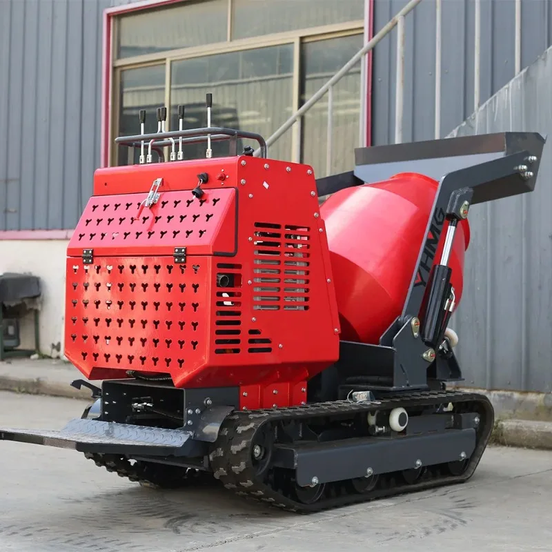

[2026] Hot Sale China Ce Epa Engine Mini Concrete Mixer Loader With Self Loading Small Dump 190l 750kg Concrete Mixer Mini Dum