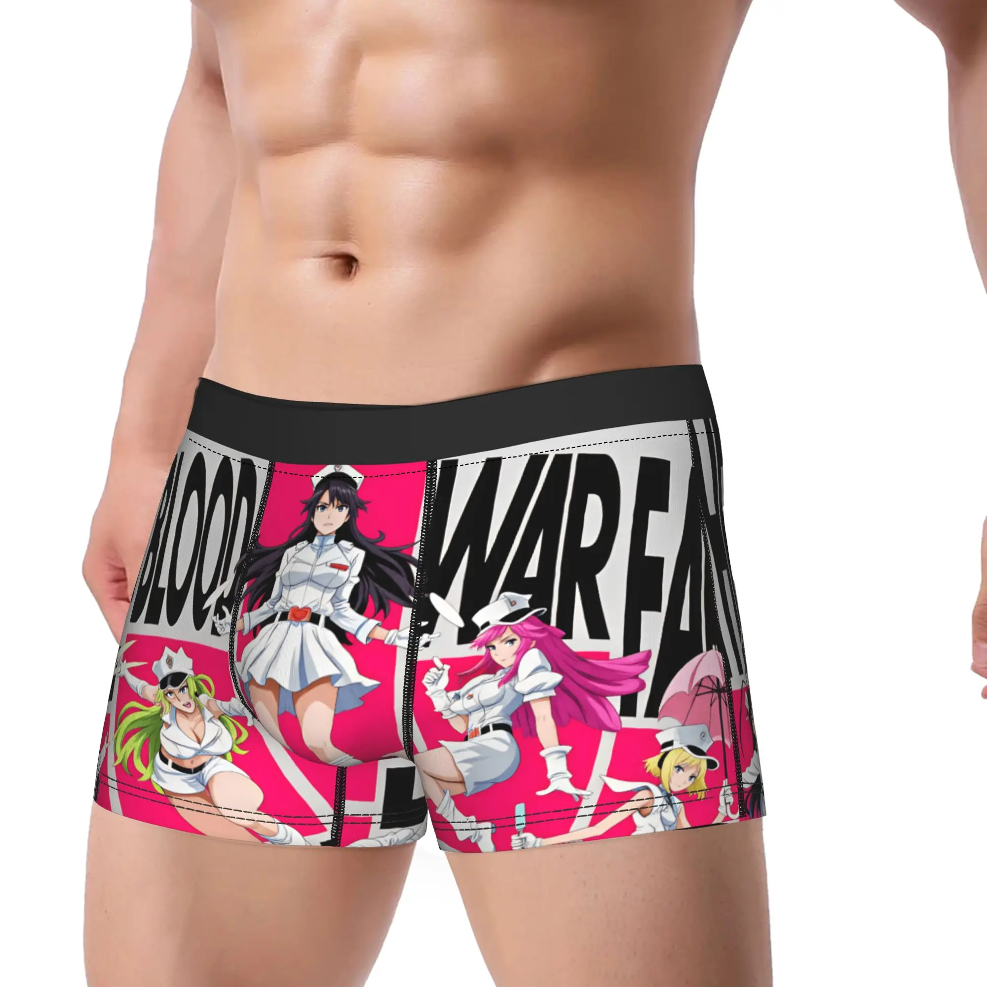 Bleached The Blood Warfare Female Characters Underwear  Male Panties Printing Sexy Soft Trunk High Quality Boxer Brief Plus Size