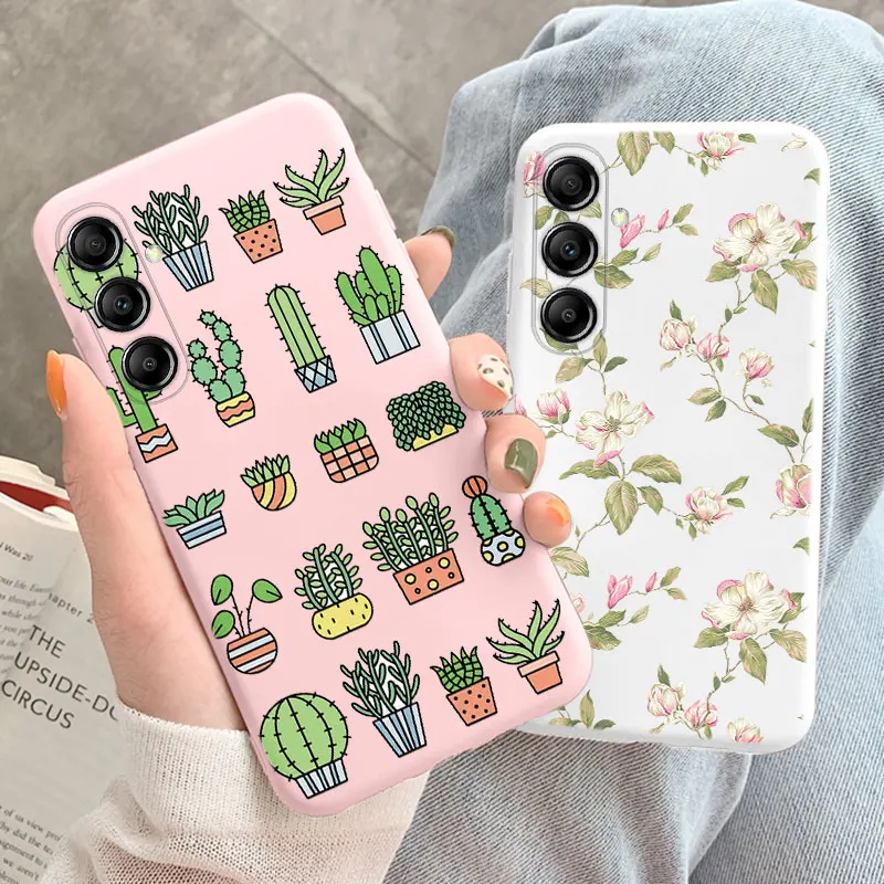 Classics Sunflower Rose Phone Cases For Samsung Galaxy A15 A25 A35 A55 A14 A24 A34 A54 A13 M14 M23 M34 M54 M13 M15 M55 5G Cover