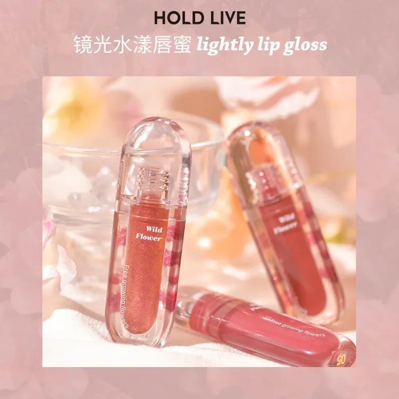 HOUD LIVE Spiegellicht Lipgloss Spiegel Waterlicht Glas Lipglazuur Hydraterende lippenstift Transparante jelly-lippen