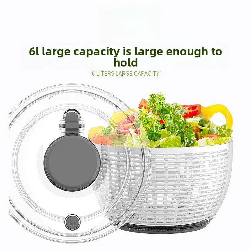 Press Fruit and Vegetable Dehydrator Multifunctional Vegetable Salad Fitness Meal Dryer Household Drain Basket