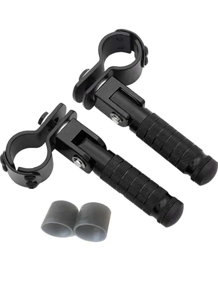 AliExpress MZTI Universal 30-35mm Clamp-on CNC Aluminum Footrests Motorcycle Bike Pedals For Aprilia BMW Yamaha Honda Kawasaki Harley Suzuki