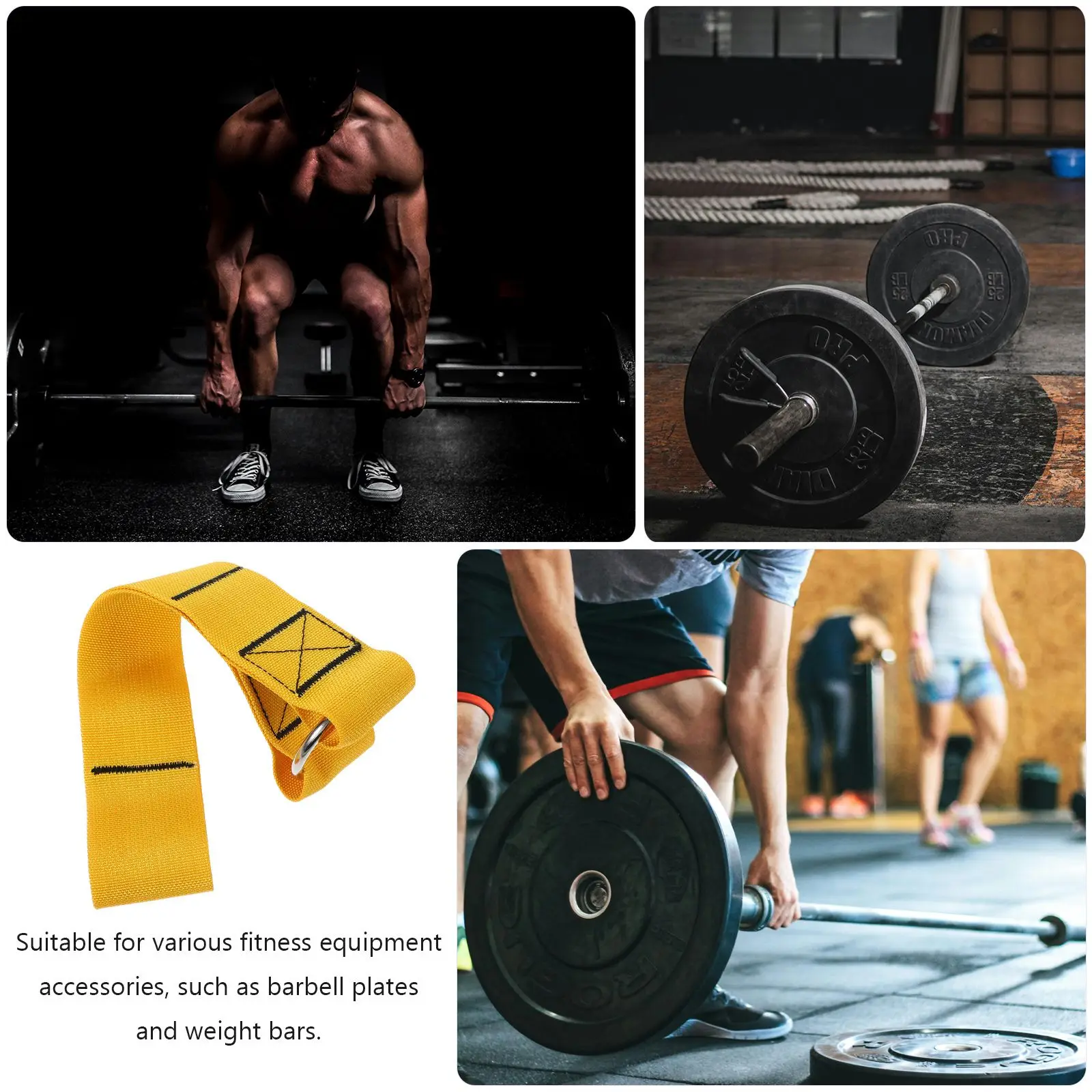 

1pcs Dumbbell Plate AccessoriesYellow High Load Capacity Fitness Equipment Space Saving Durable Material Versatile Design